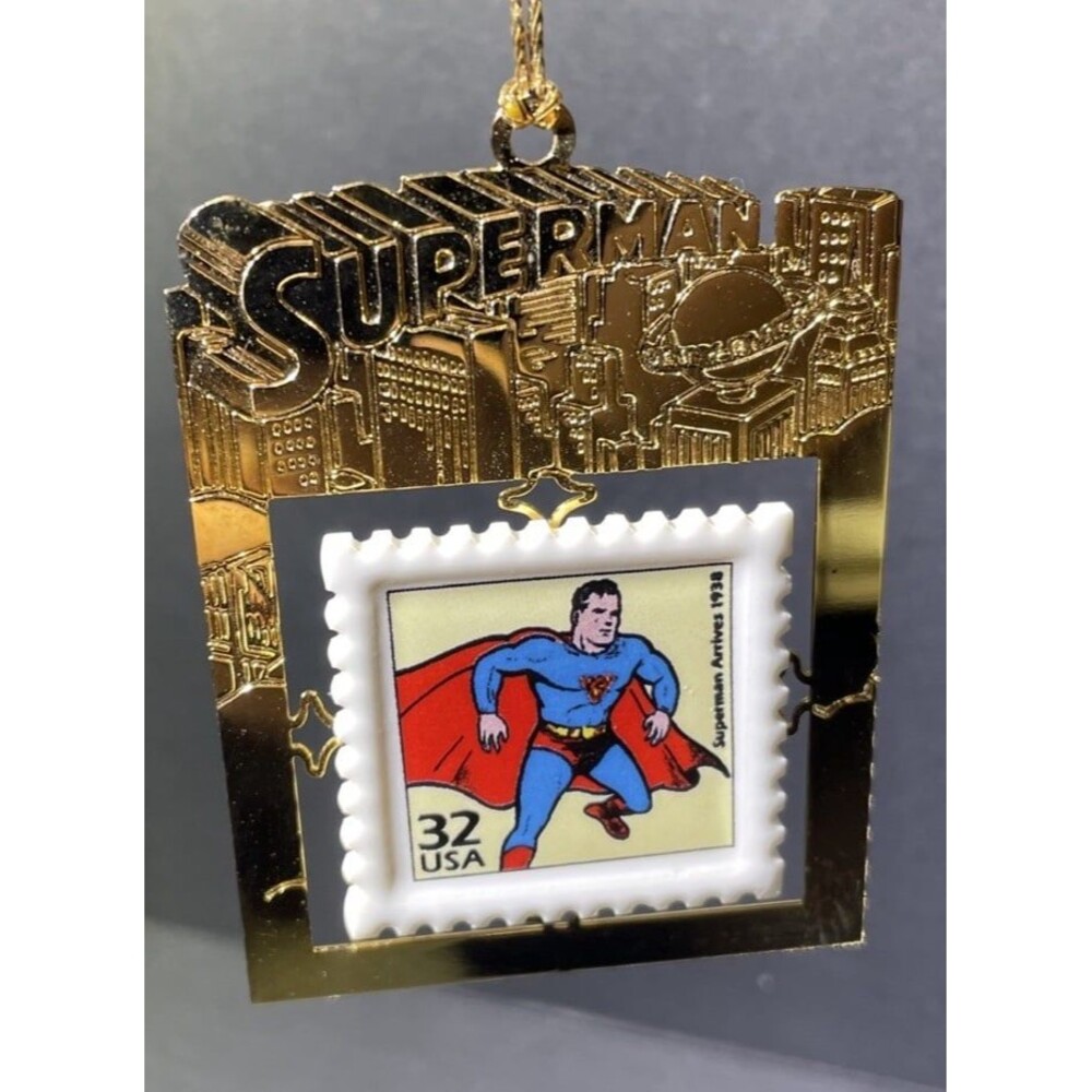 Hallmark - Keepsake Christmas Ornament 1999 SUPERMAN Postage Stamp